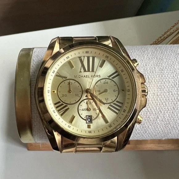 【不動】MICHAEL KORS ゴールド レザー　MK2528 MICHAEL Michael Kors | Accessories | Beautiful Gold Michael